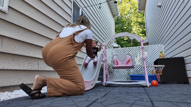 Amazon.com: YUFU 4-in-1 Toddler Slide and Swing Set, Kids Slide