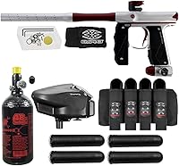 Vista 1 de Maddog Empire Mini GS Marcador de Pistola de Paintball Electrónico Completamente Automático con Tanque de Paintball HPA 48/3000, Cargador