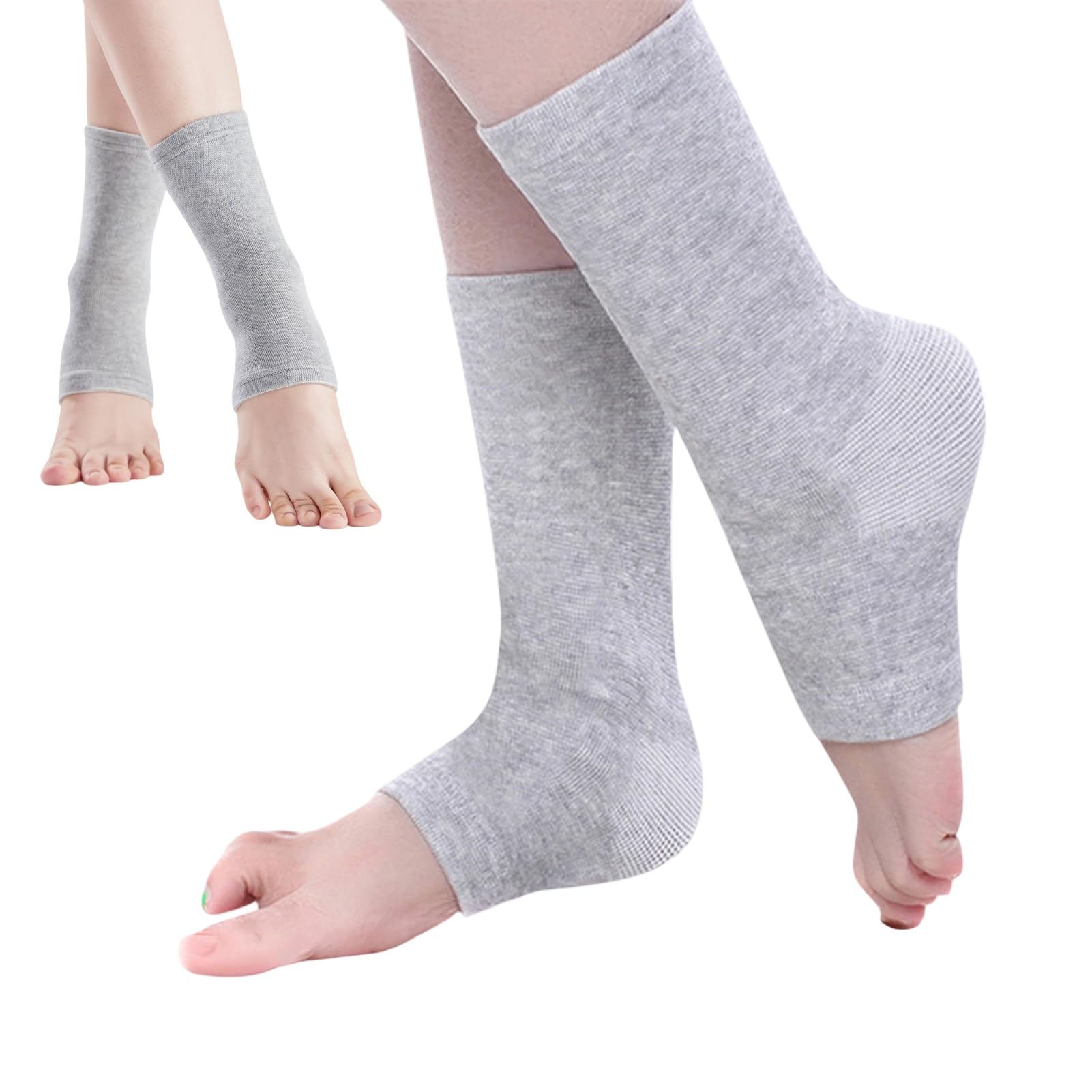 matumou Ankle Compression Sleeve Open Toe Ankle Compression Arch Support Brace for Plantar Fasciitis Achilles Tendonitis Relief