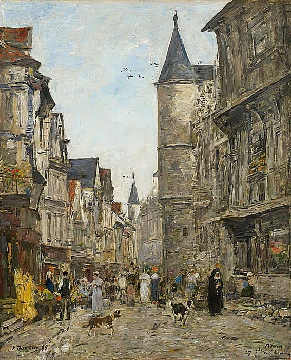 Impression d'affiches Rue Saint Romain Rouen pour habiller un grand mur vide 60x90