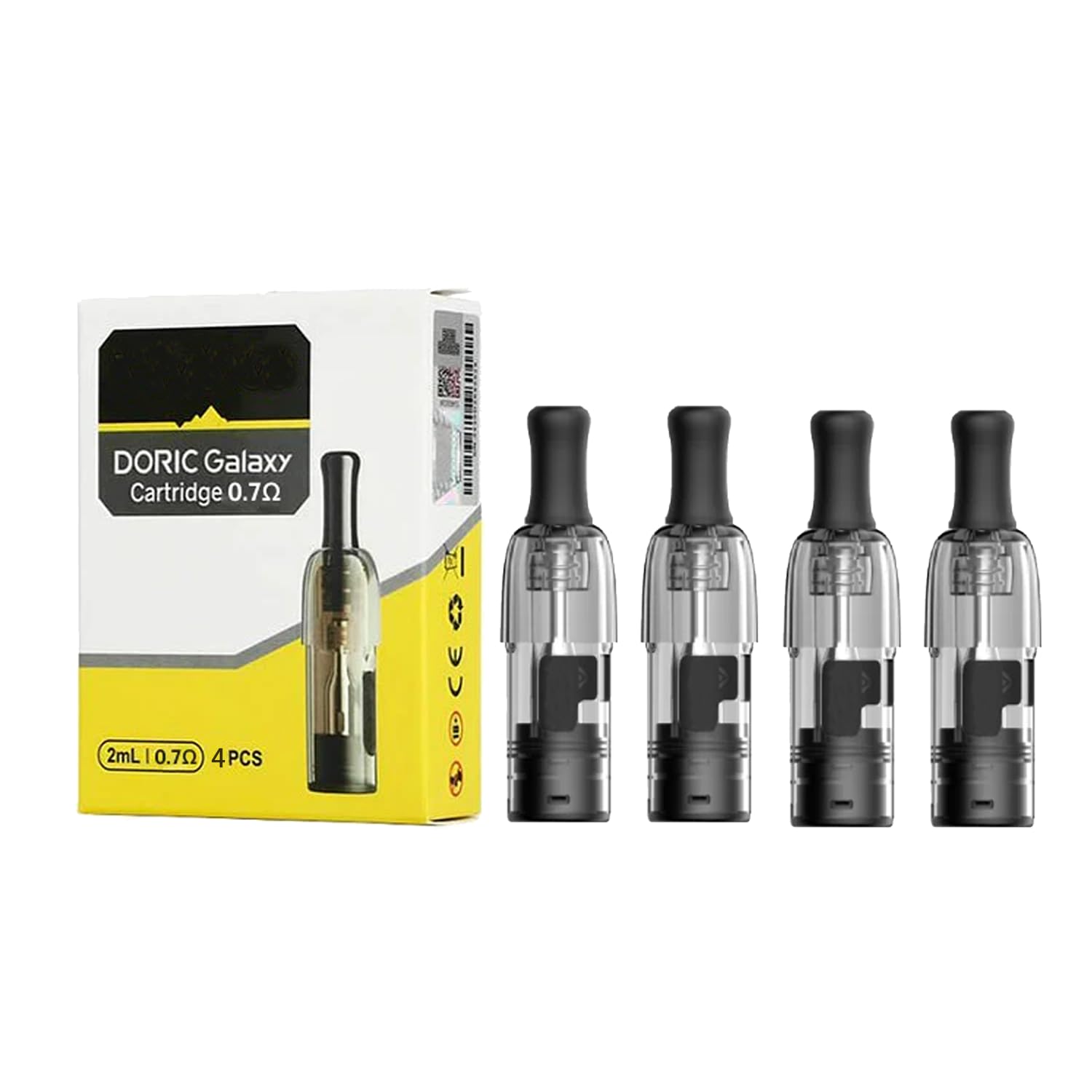 VOOPOO Doric Galaxy Pod Cartouche 2ML 0,7 ohm/ 1,2 ohm avec système de  remplissage