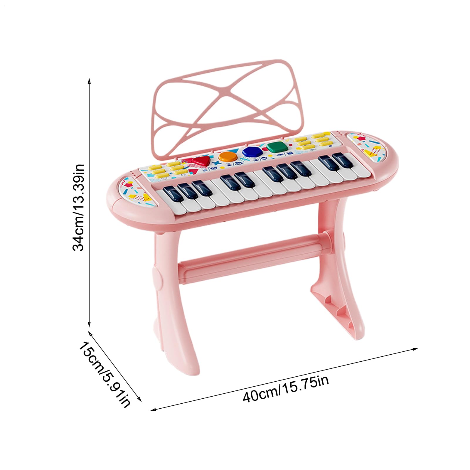 Teclado de Piano para Niños Instrumento Musical con Luz | Juguete de Teclado Piano Pequeño Para Alumnos y Estudiantes y Niñas y Preescolares y Sala de Estar y Dormitorio y Aula y