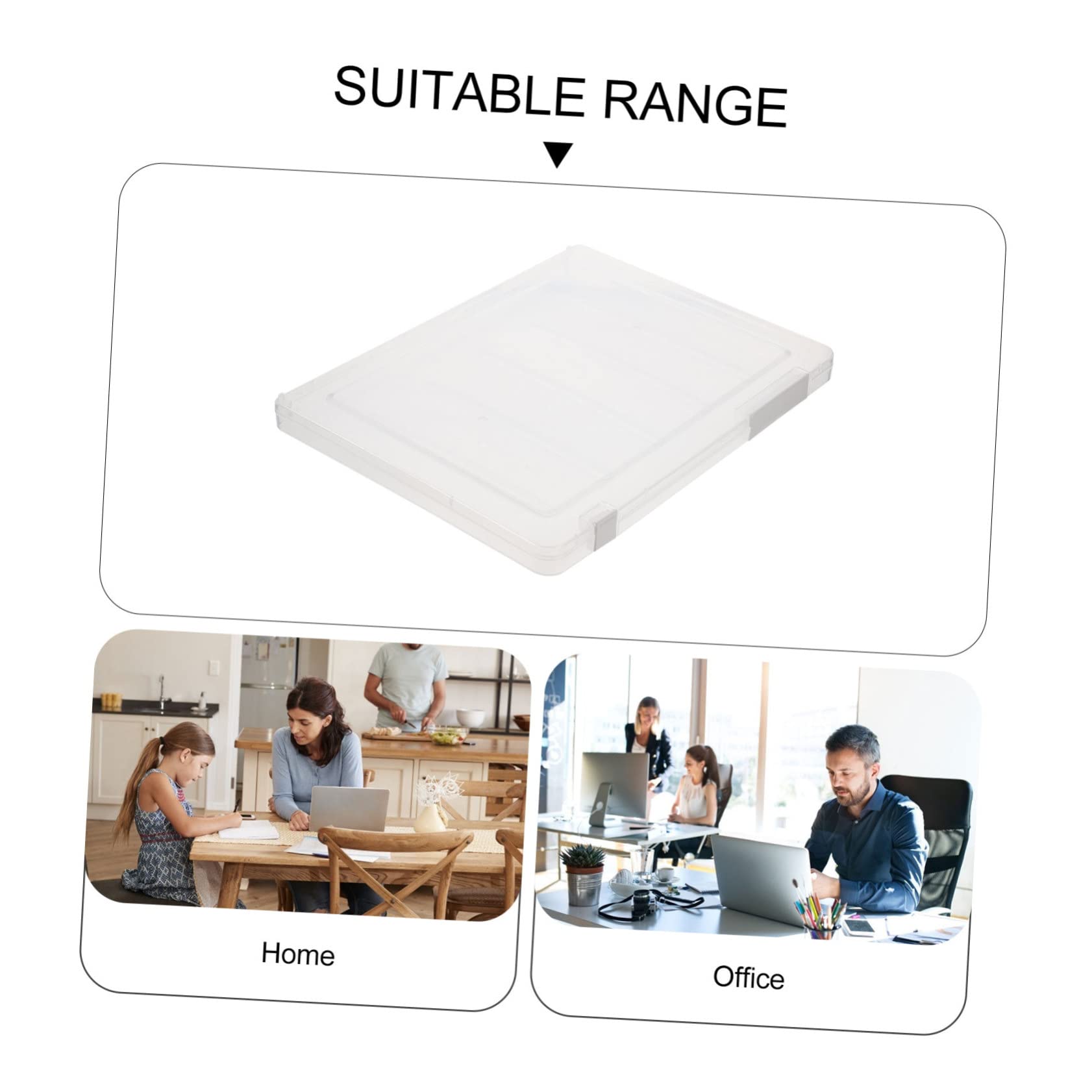 Artibetter 5 Stück Transparente Dokumentenbox Großer Kapazität Leichter Mobiler Organizer für Akten Zeitschriften und Bürobedarf Robuste Aufbewahrungsbox für Studium Büro und Zuhause