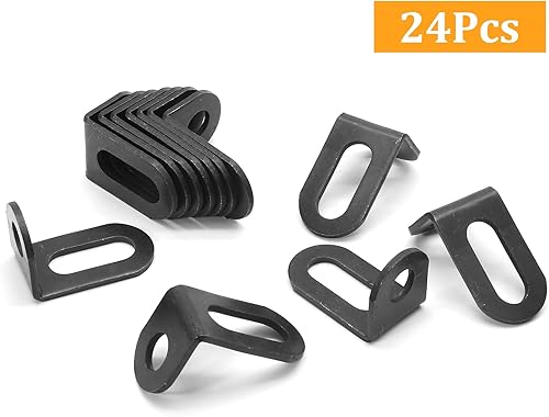 Miniatura 3 de 24 soportes ranurados en L resistentes, soporte de esquina ajustable en forma de L de 0.709 x 0.709 x 1.181 in, soportes de metal en ángulo recto