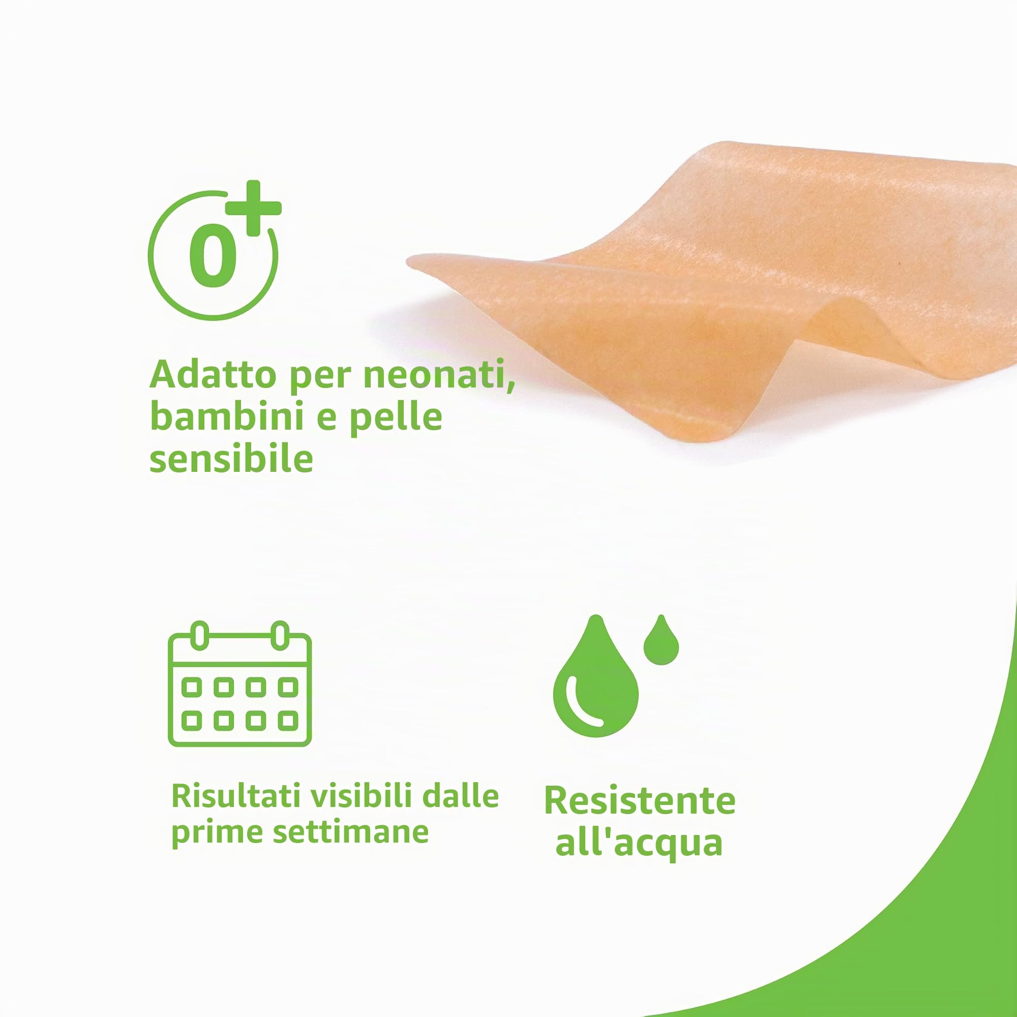 Skin feel - Riduce Tutti i Tipi di Cicatrici e Ustioni - Silicone Medico - 5 Piastre Sottili - Sana e Previene Cheloidi e Cicatrici Ipertrofiche (4 x 30cm)