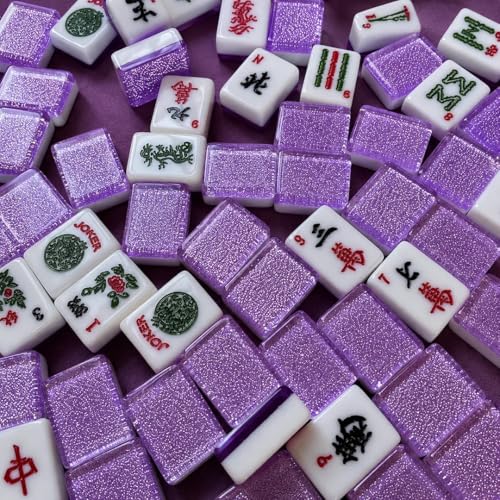 Fichas American Mah Jongg Morado Brillante 30mm miniatura 2