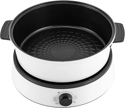 Miniatura 6 de Olla caliente inteligente de 4 L4.2 cuartos de galón de 1350 W, sartén antiadherente eléctrica dividida para quemador de cocina con olla Shabu Pot