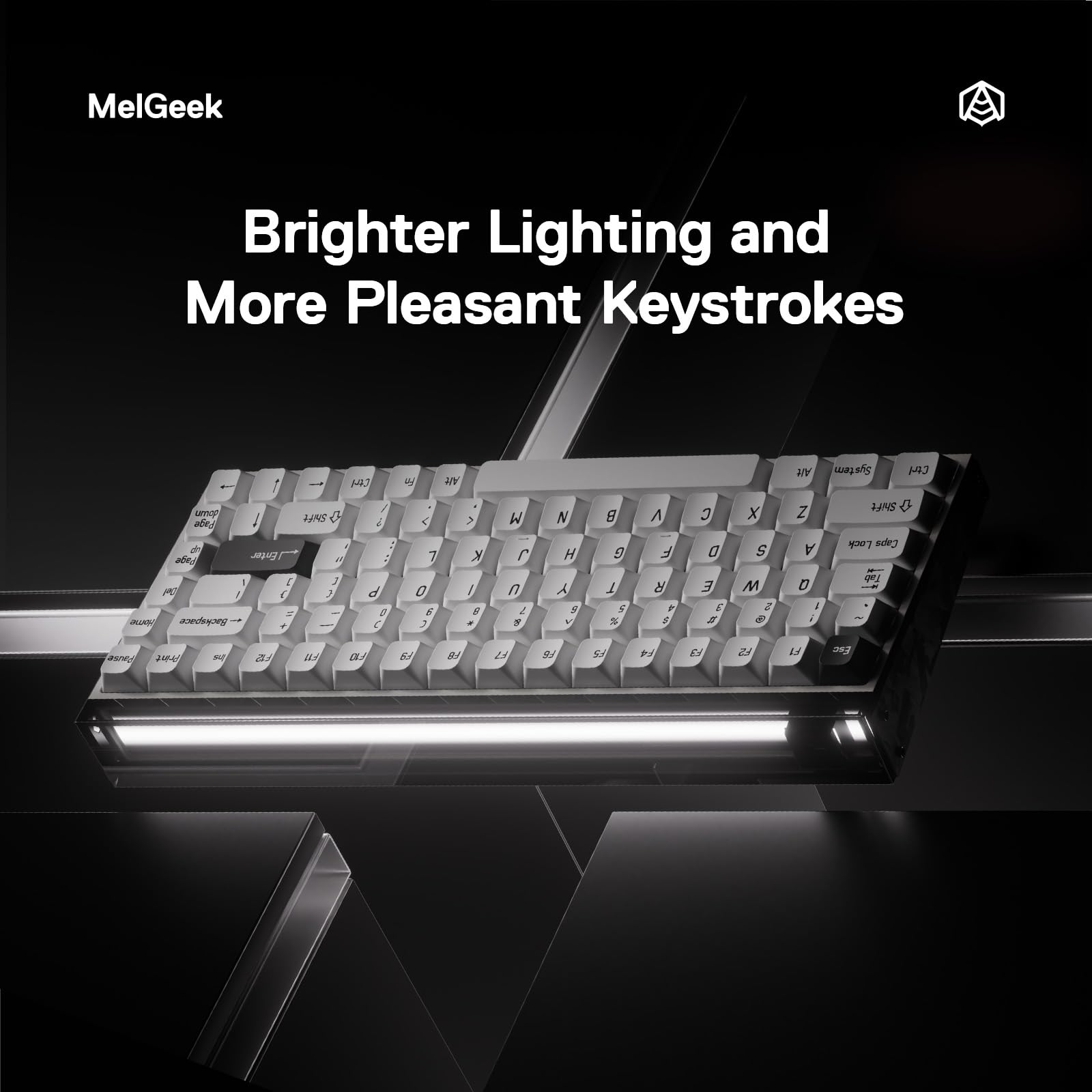 MelGeek MADE84 Ultra+ Tastiera da gioco cablata, tastiera magnetica con effetto Hall, trigger rapido compatto al 75%, hot-swap, tocco RGB Snap e azionamento regolabile, personalizzato HIVE online