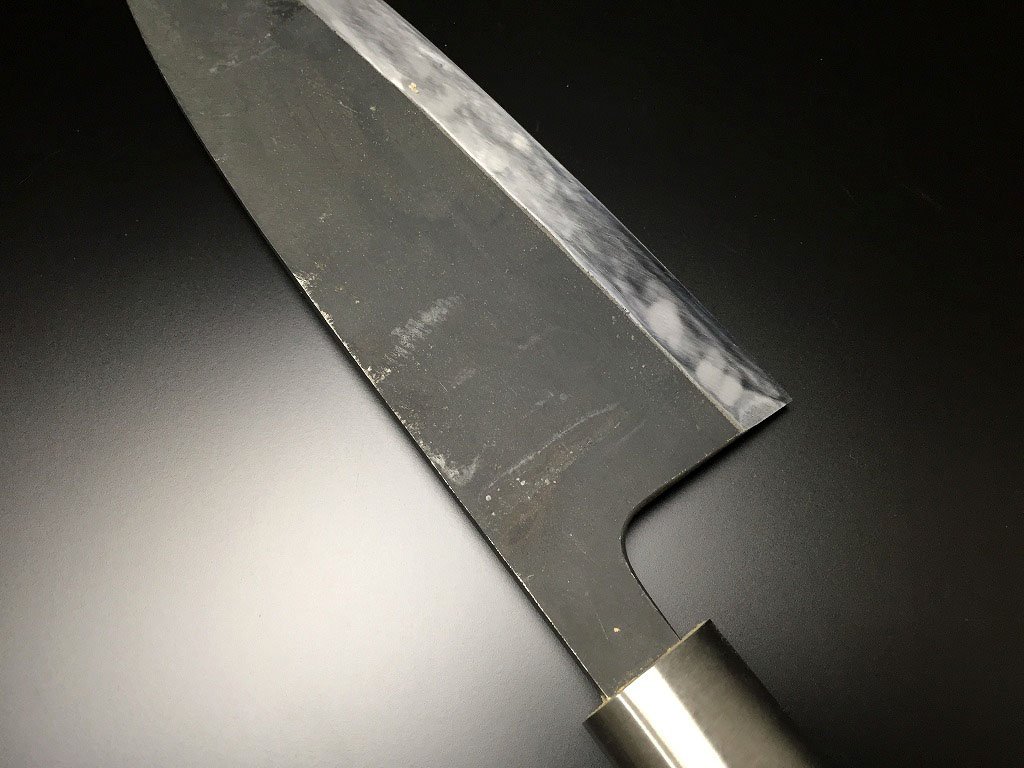 中古再生品　築地有次業務用薄出刃　超大型300mm Amazon | 有次 包丁 薄出刃 300 mm 白鋼3 築地 ARITSUGU 柄 名入れ