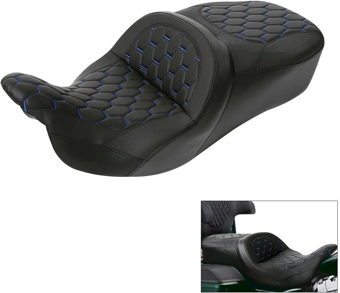 2 Up Driver&Passenger Seat Fit for Harley Touring Road Glide Street Glide Electra Glide Ultra 2009-2023