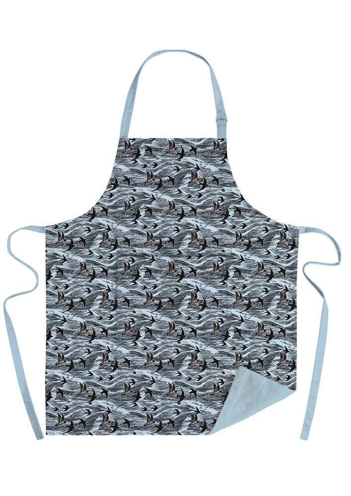 Museums & Galleries Angela Harding Swallows and Sea Organic Cotton Adjustable Apron