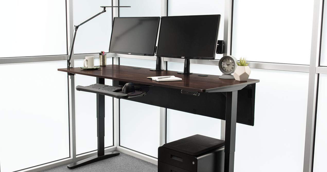 Buy UPLIFT Desk V2 Dark Brown Rubberwood Solid Wood Desktop Standing