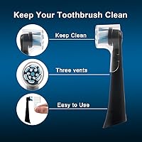 Vista 4 de Paquete de 6 fundas para cepillos de dientes a prueba de polvo compatibles con cabezales de repuesto Oral B iO Ultimate Clean Gentle Care y cepillos