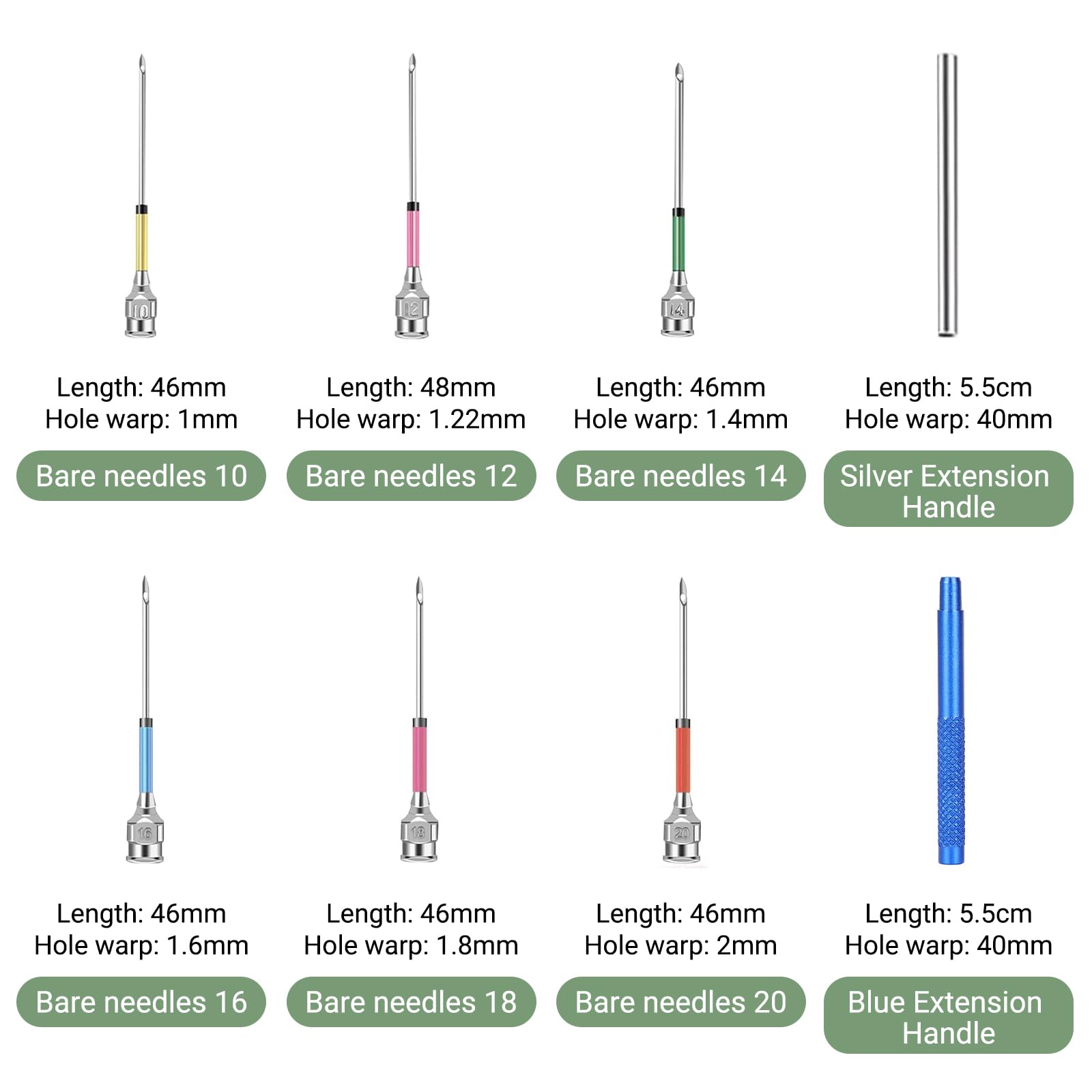 36 Pezzi Punch Needle Kit, Ago Magico Per Ricamo, Kit Di Aghi Da Ricamo Regolabili Per Strumento Per Ago Da Punch, Aghi Da Ricamo Regolabili, Ricamo Ad Ago Per Punch E Penna, Kit Ricamo Principianti