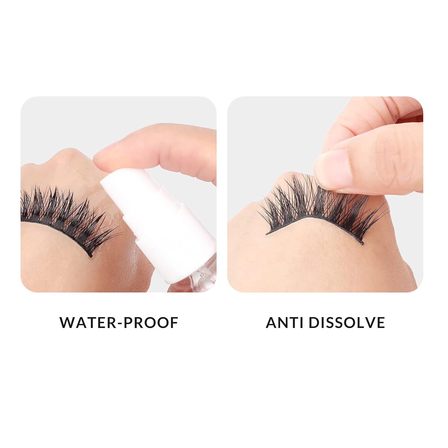 BEPHOLAN Eyelash Glue, Super Strong Hold for False Eyelashes, Lash Glue, Eyelash Adhesive, Latex Free, Suitable for Sensitive Eyes, Waterproof, White 0.176 oz : Beauty & Personal Care