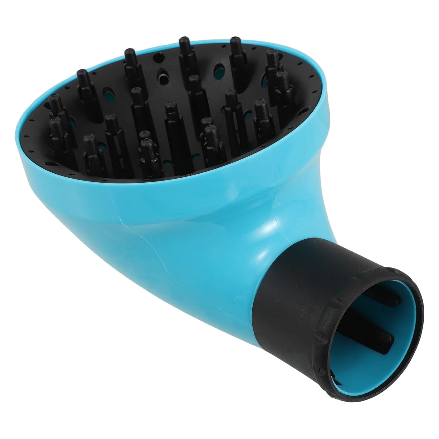 KALLORY Hair Blow Diffuser Attachment for Hair Dryers with Large Hood Design Plastic Material Curling Tool for Uniform Air Distribution and Travel Use