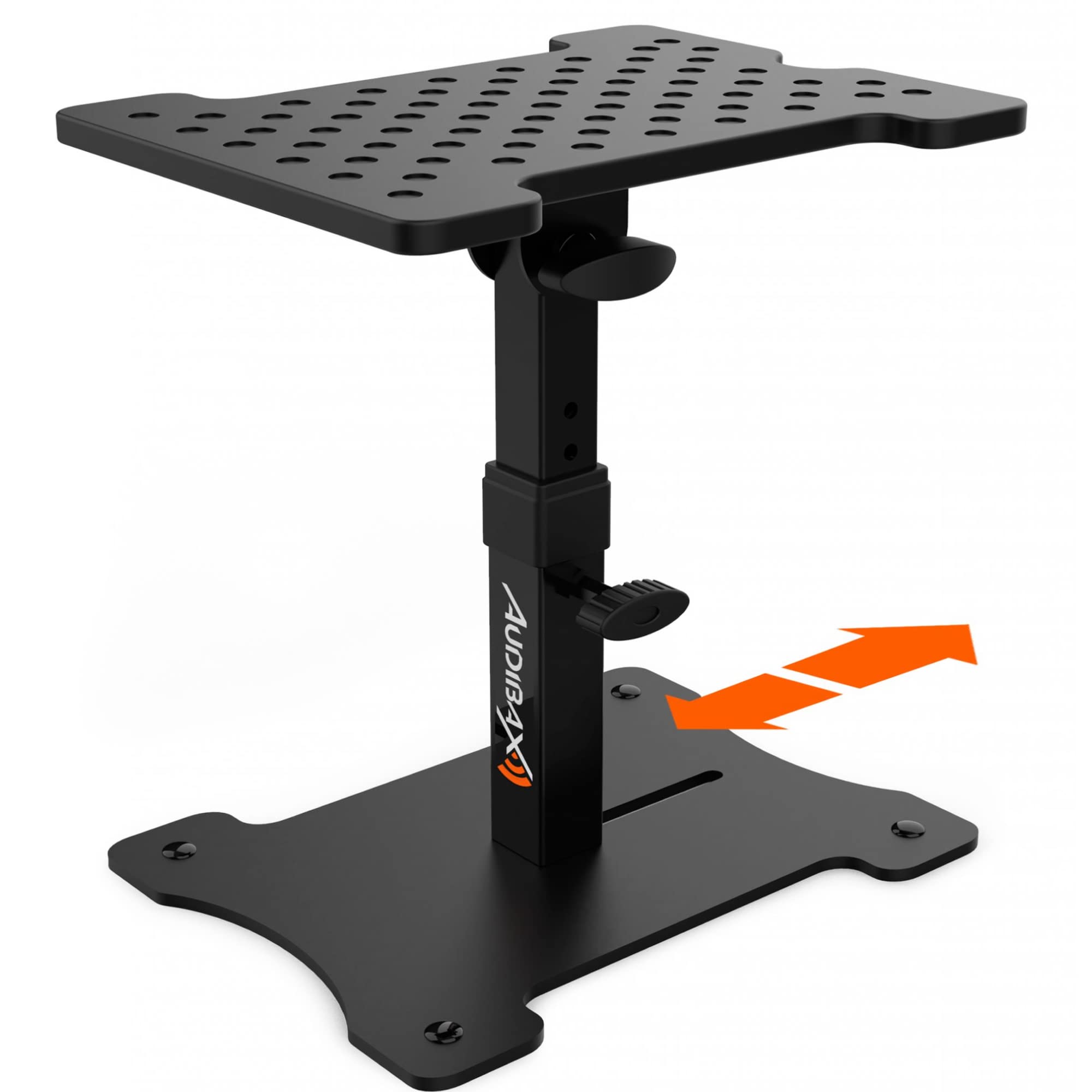 Audibax Neo STM-30 - Support de Bureau pour Enceintes - Support pour Moniteur de Studio - Hauteur Réglable de 30 à 37 cm - Angle Réglable de -8º à 16º - Compatibilité Universelle