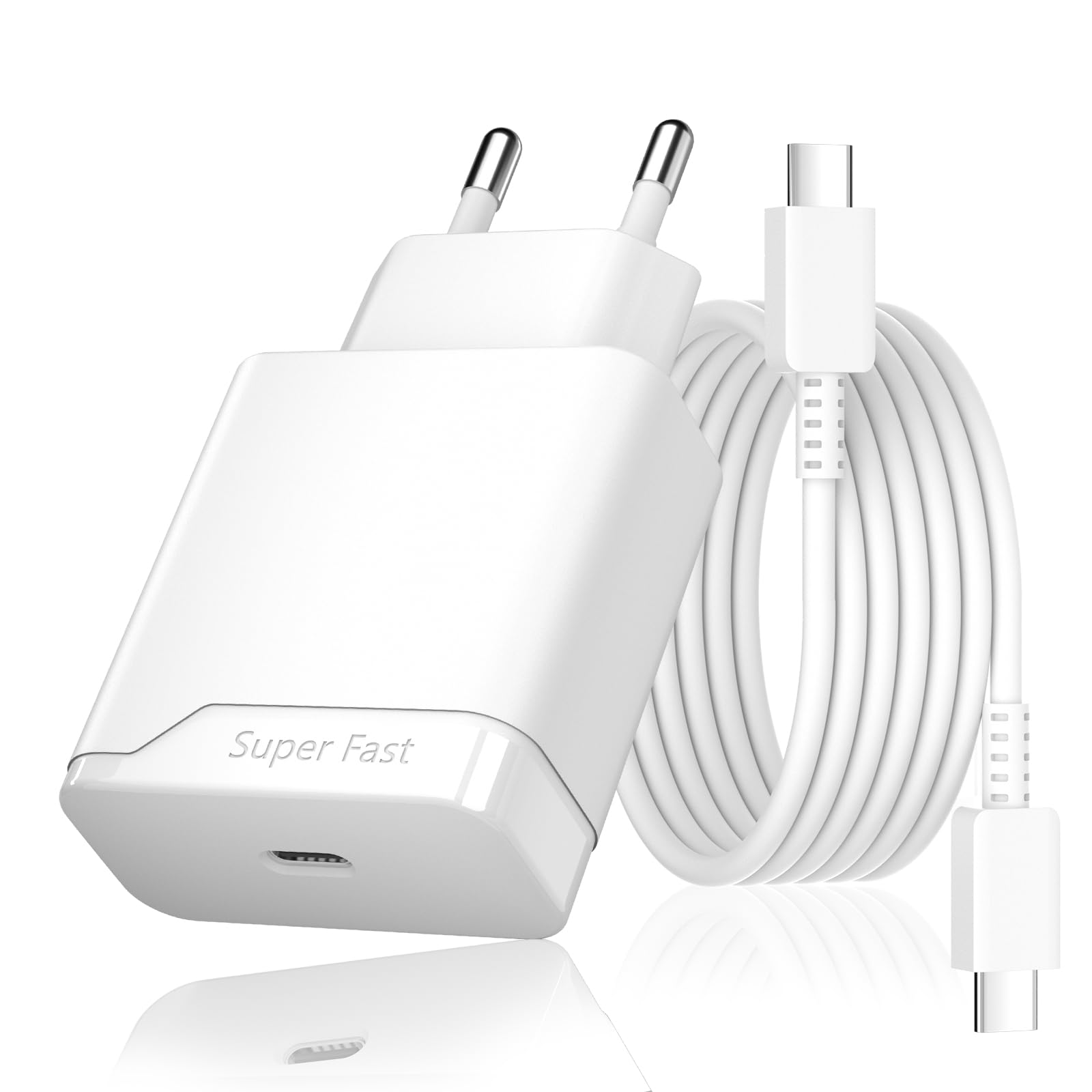 30W Schnell Ladekabel USB C Ladegerät Kompatibel mit Google Pixel 10 Pro Fold, 10a, 9 XL, 9a, 9, 8, 8a,7, 7a, 6, 6a, Schnellladekabel und Schnellladegerät Netzteil mit 1,5M Typ C Fast Charger