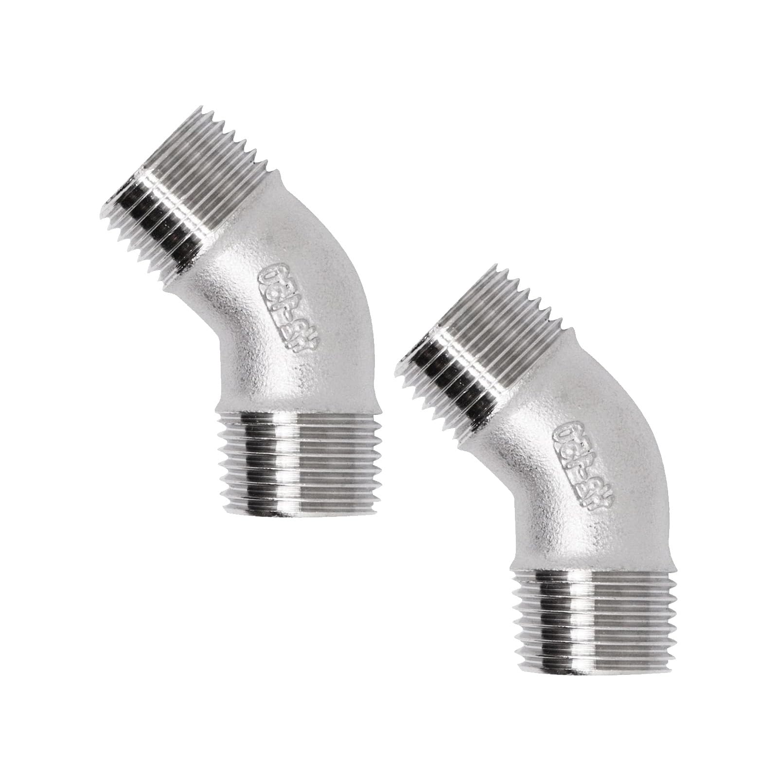 45 Degree Elbow Fittings Steel Industrial Pipe Adapters 45° Elbow Plumbing Hardware for Hydraulic Connection