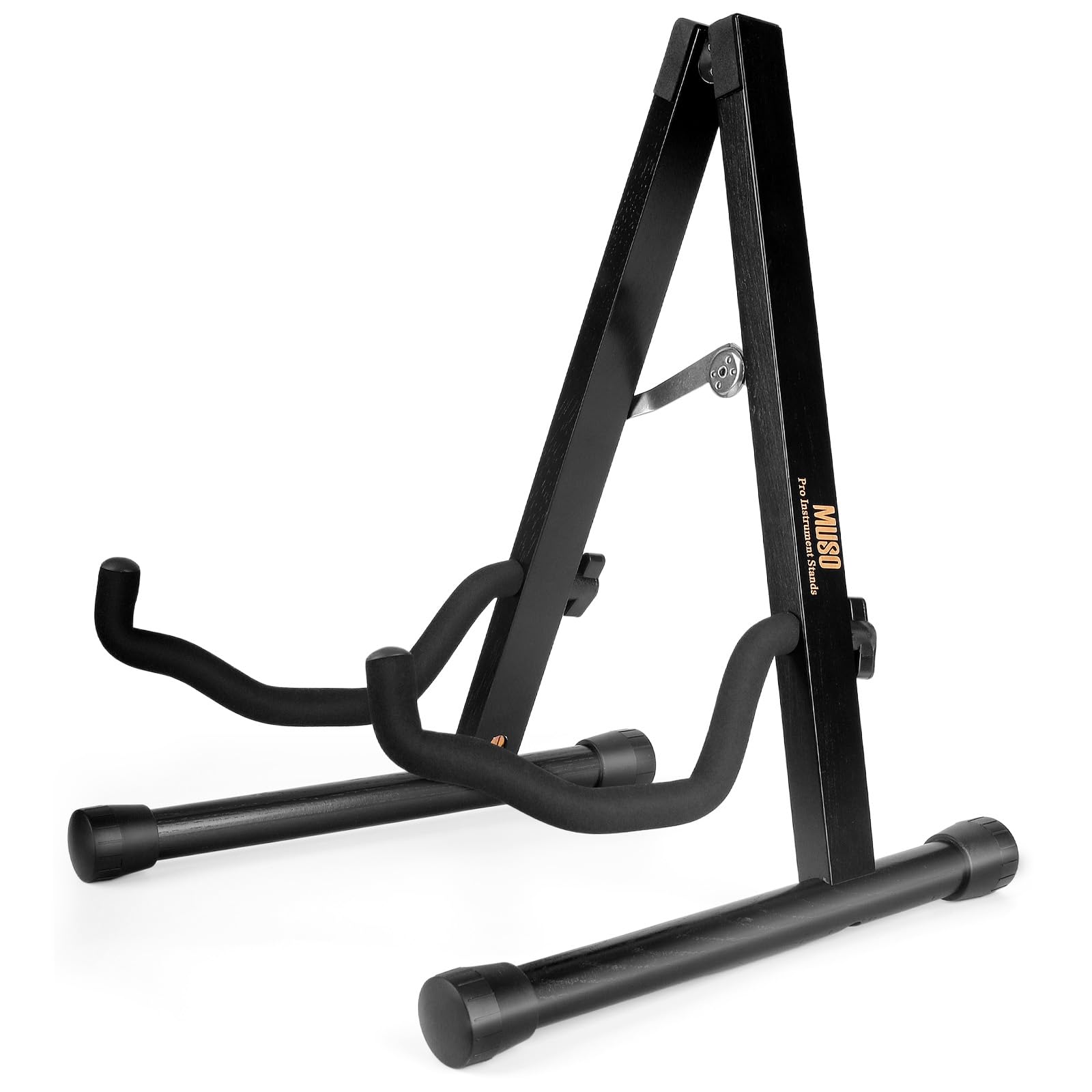 MUSO Guitar Stand,Acoustic Guitar Stand,Wood Classical Electric Guitar Stand,Foldable Bass Guitar Stand,Guitar Accessories (Hardwood Black)