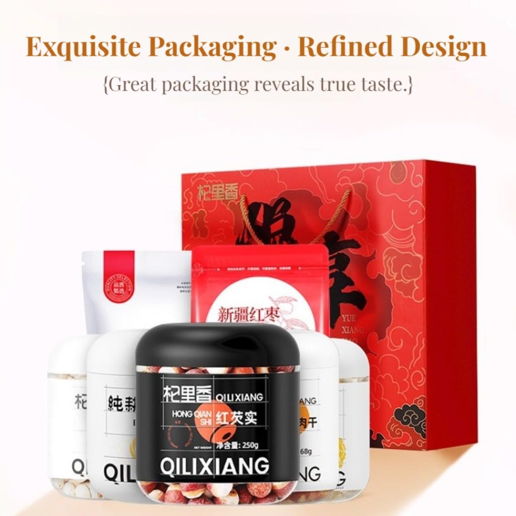 Set Regalo Di Tisane | Scatola Regalo Cinese | 7 Ingredienti Premium 1496g (52,77oz) | Assortimento Tradizionale | Tisana