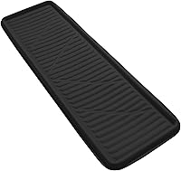Vista 2 de FH Group Forro de cuero sintético de alta calidad para carga – Alfombrilla protectora de carga para SUV y Van, alfombrilla de maletero con diseño