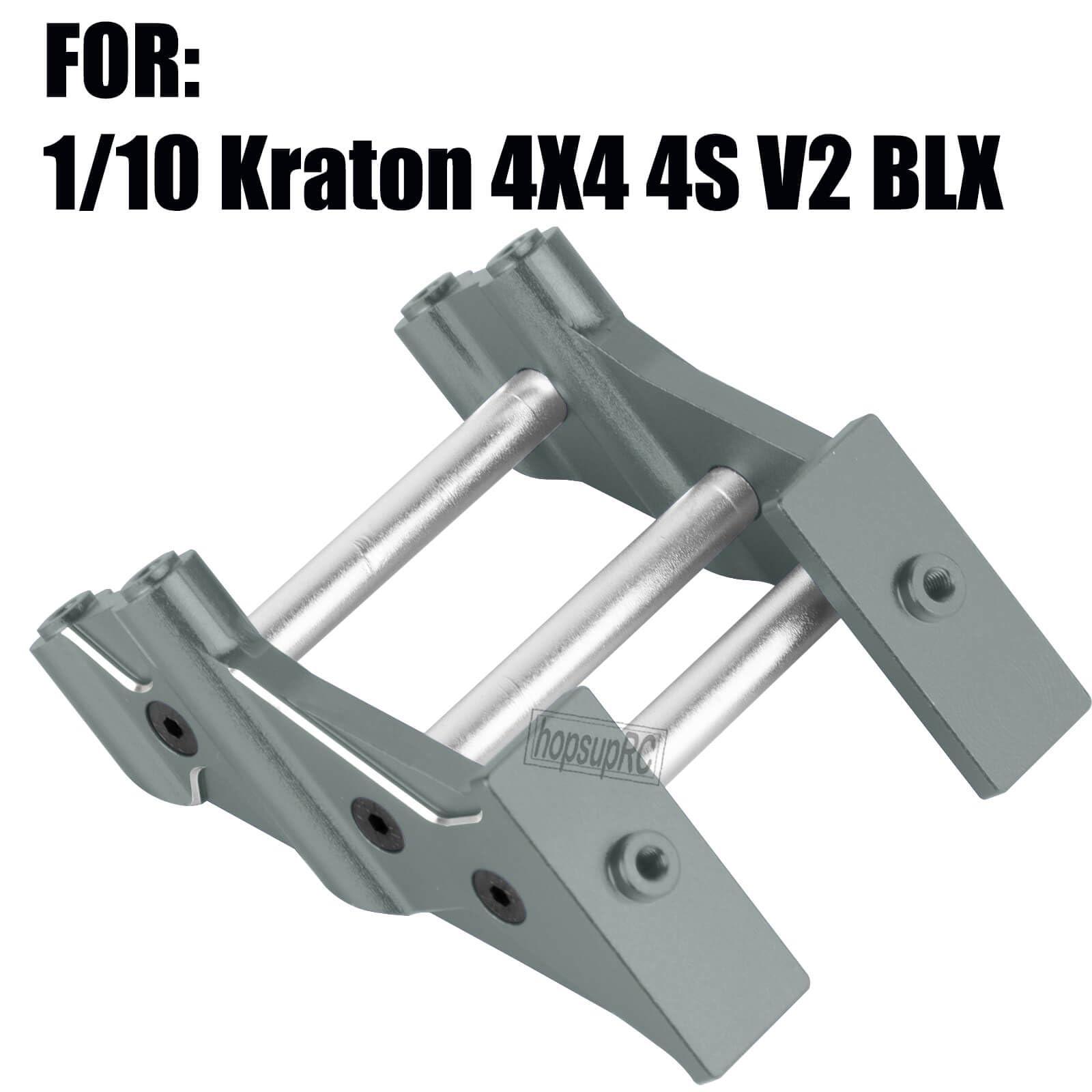 hopsupRC RC Wing Mount Upgrades Part for 1/10 Kraton Outcast 4X4 4S V2 BLX,Alloy Rear Wing Mount Hops Up,Replace ARA320631,Titanium