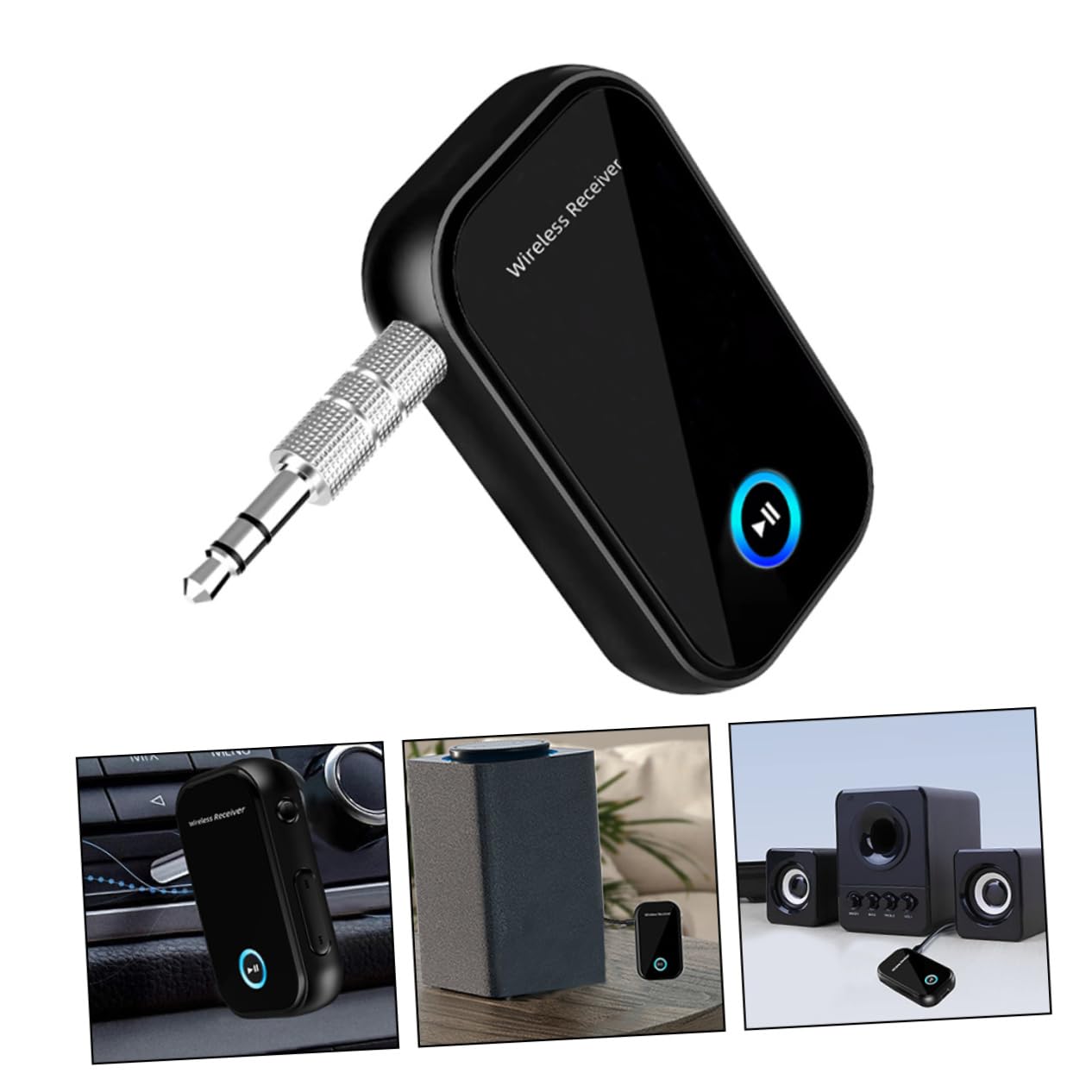 Uonlytech 5stücke Audio Receiver Wireless Adapter Für Auto -and-Play Empfänger Für Heimstereo Aux Hohe Kompatibilität Praktisches Design Für Müheloses Musikstreaming