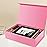 PACKHOME Extra Large Gift Box 17.5x11.3x4.3 Inches, Sturdy Shirt Box with Magnetic Lid for Clothes and Large Gifts (Glossy Pink)