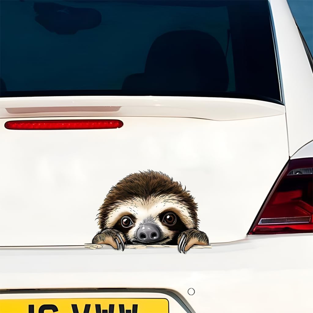 Cute Sloth Car Stickers Animal Vinyl Decal Waterproof c007 image 2