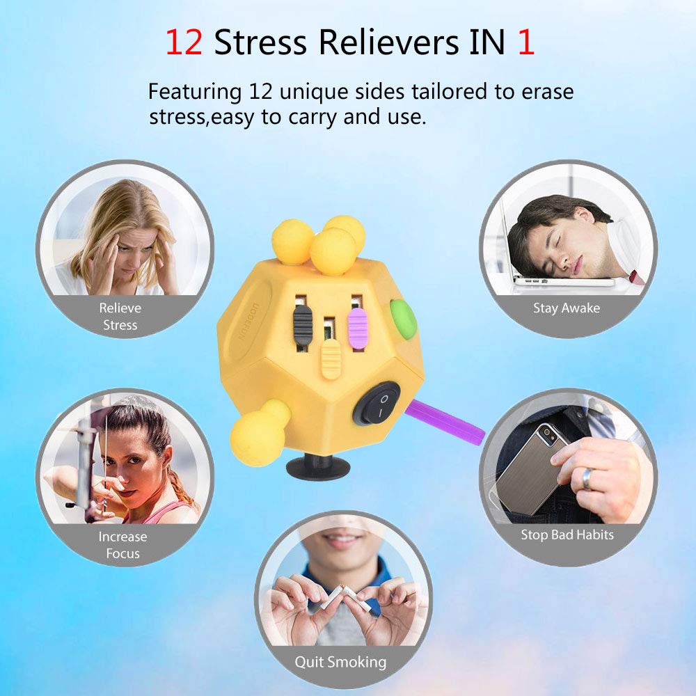Colorful 12 Juguetes De Estiramiento Sensorial – Cuerdas Elásticas De Neón Para Reducir Estrés, Ansiedad Y TDAH – Ideales Para Niños Y Adultos