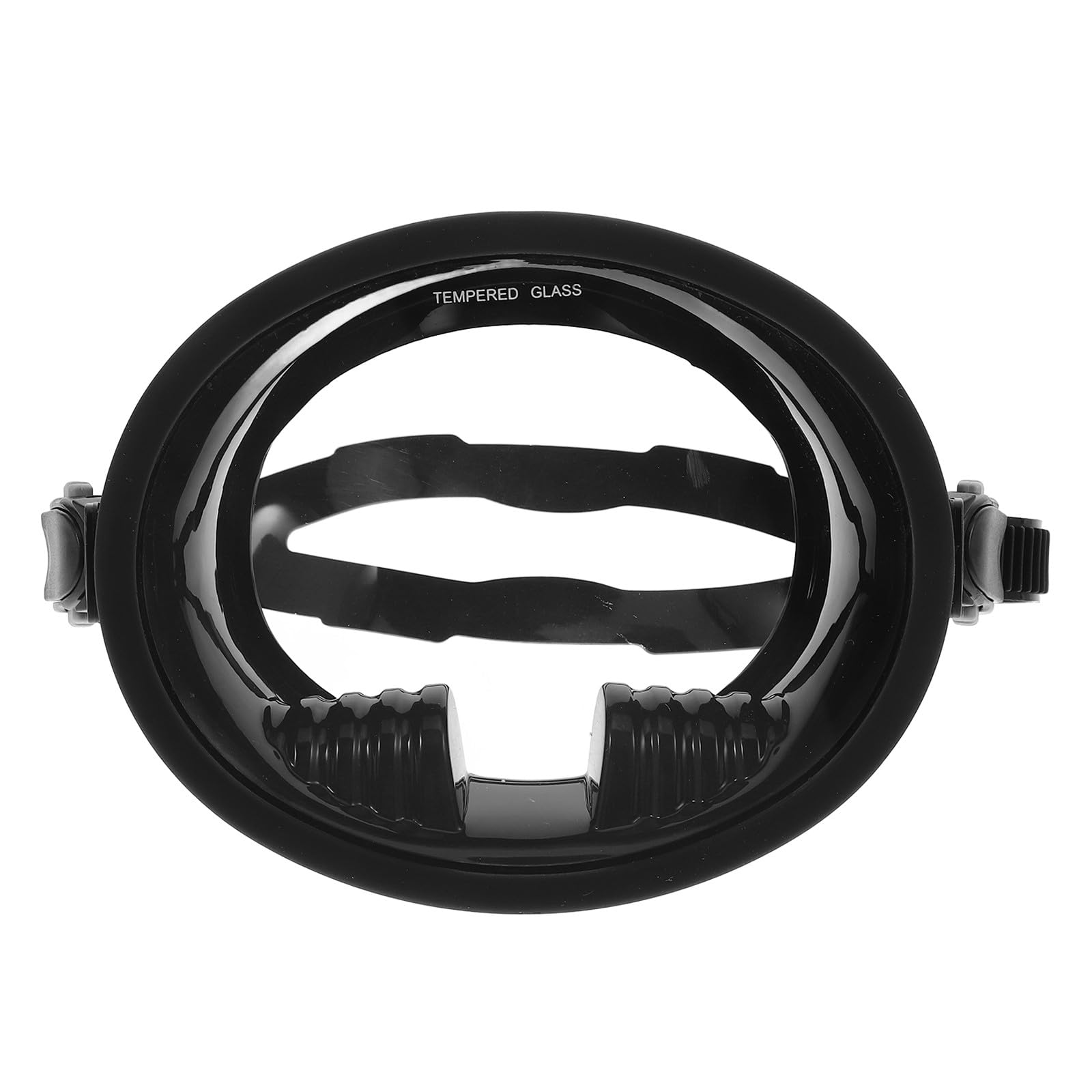 1 Stück Antibeschlag Taucherbrille aus Lebensmittelechtem Silikon Weitwinkel Glasmaske Schwimmbrille für Tauchen Schnorcheln Schwarz