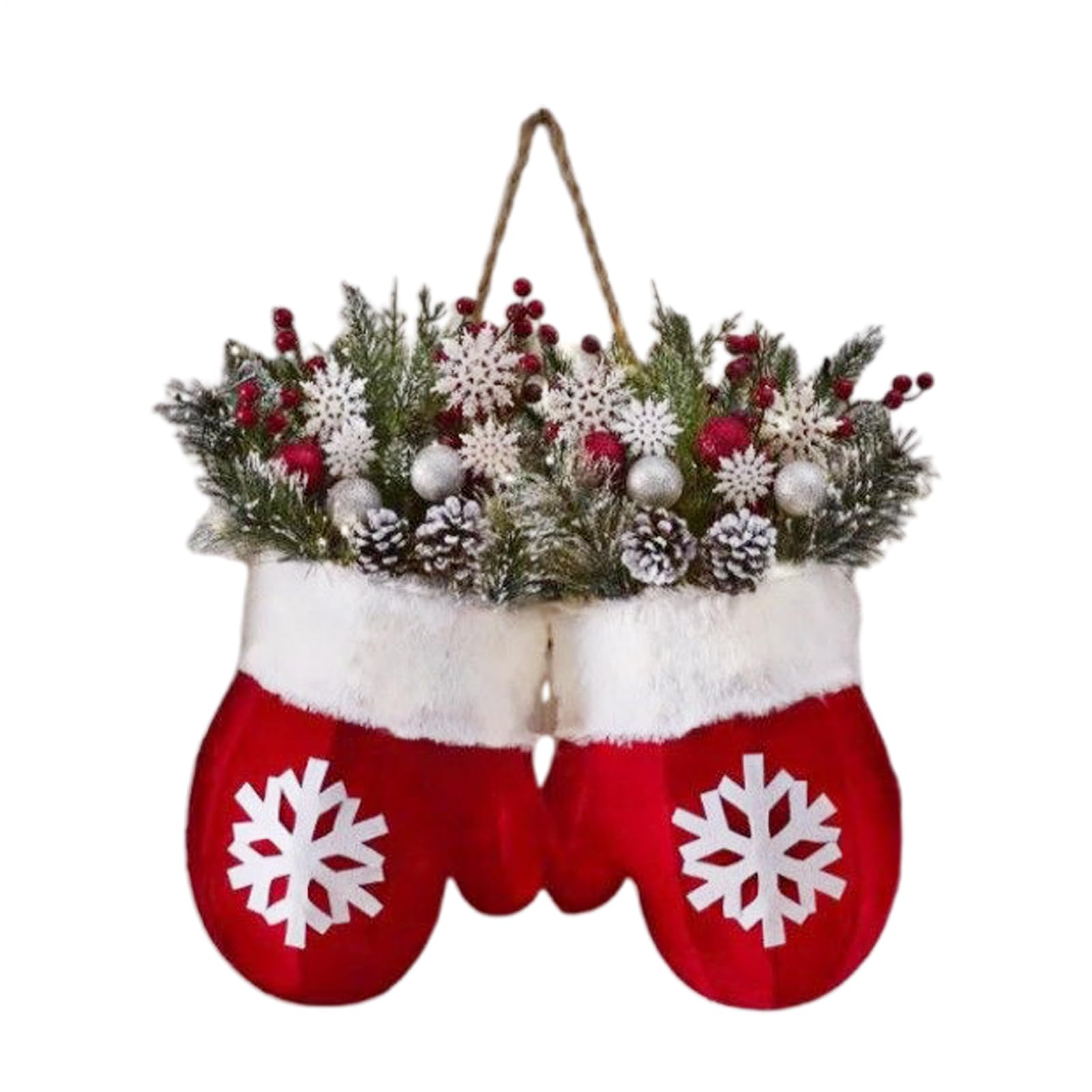 Couronne de Noël pour porte d'entrée et décoration de fenêtre de ferme