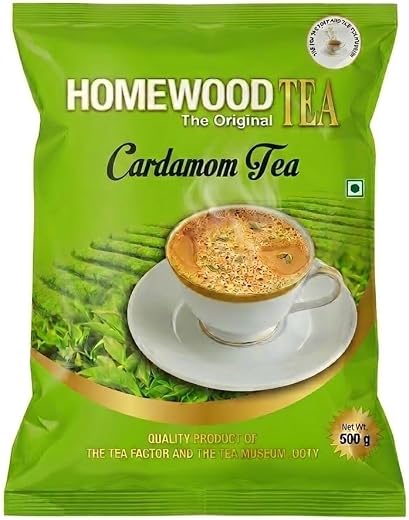 OOTY Homewood Premium Cardamom Tea Powder | Nilgiris-Sourced (500g * 1)