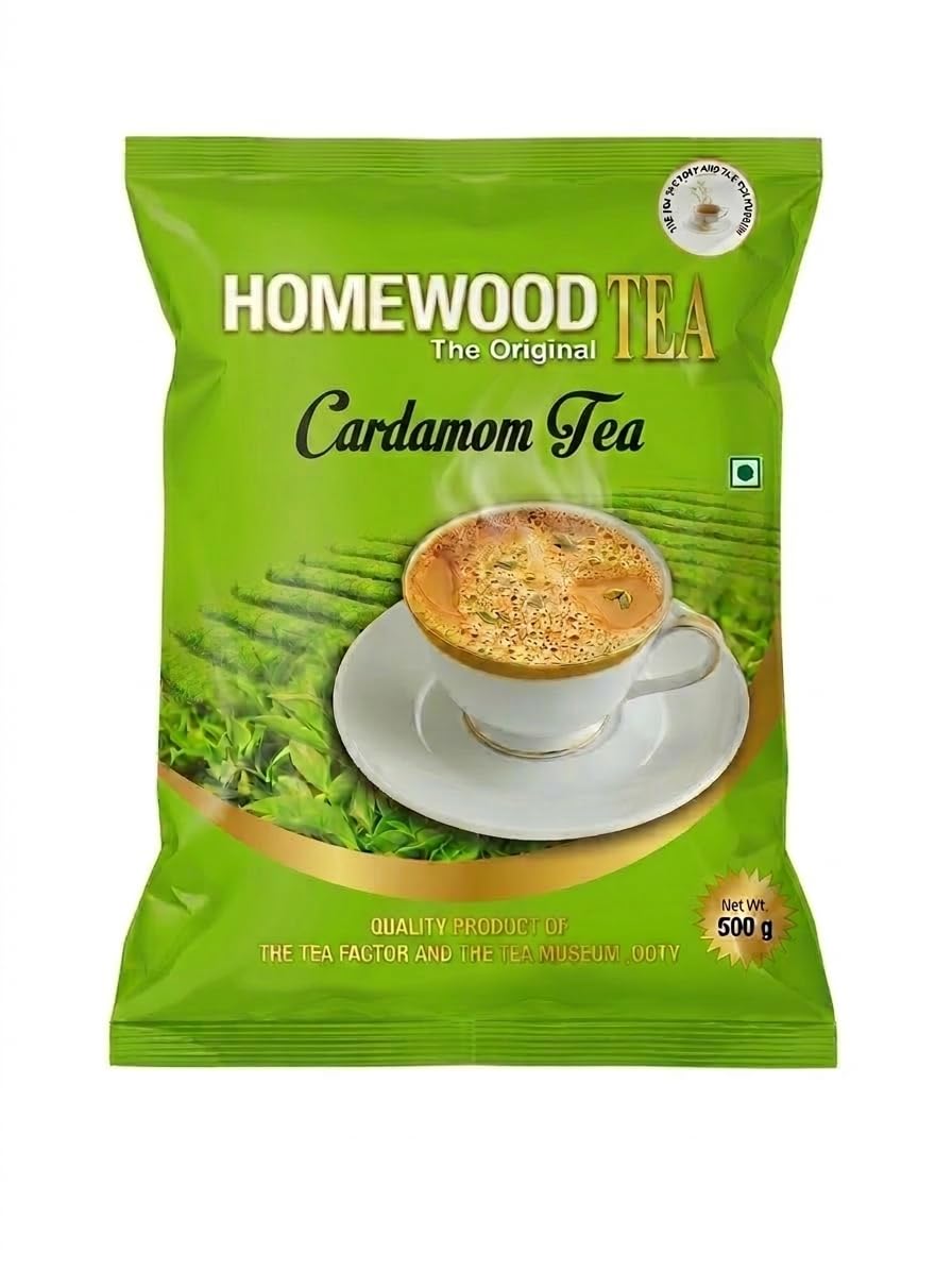 OOTY Homewood Premium Cardamom Tea Powder | Nilgiris-Sourced (500g * 1)