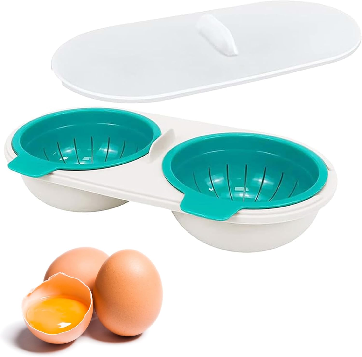 1 Pcs Microwave Egg Poacher,Portable Egg Poachers Kitchen Gadget,Mold