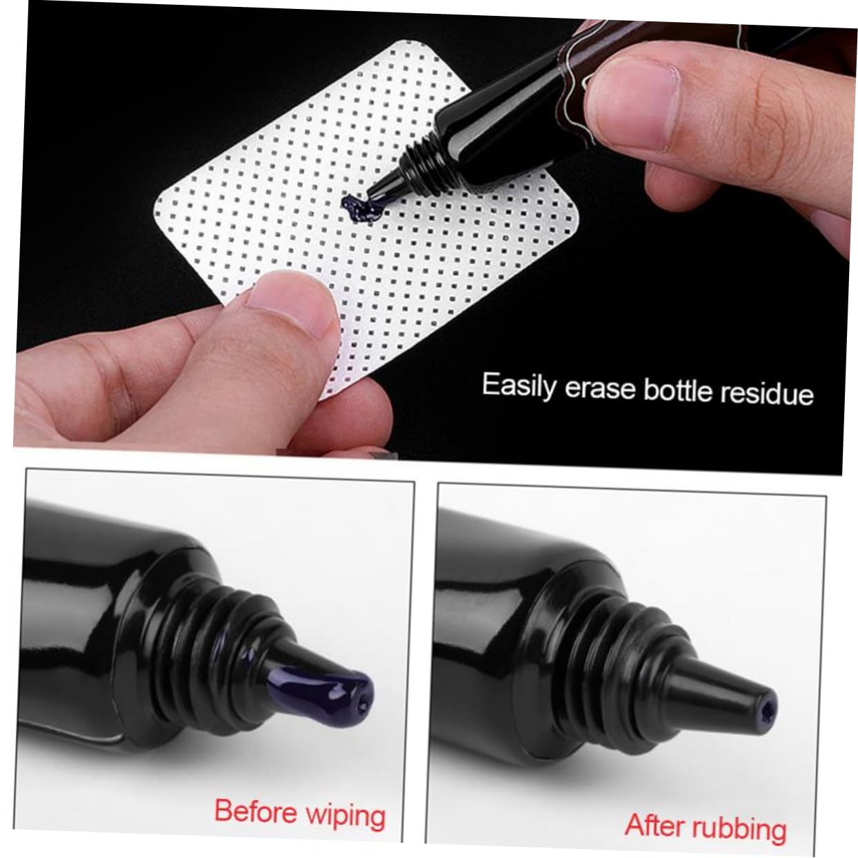 NOLITOY Safe Makeup Remover Pads for Lash Glue 540pcs Cotton Rounds for Gentle Nail Polish Removal