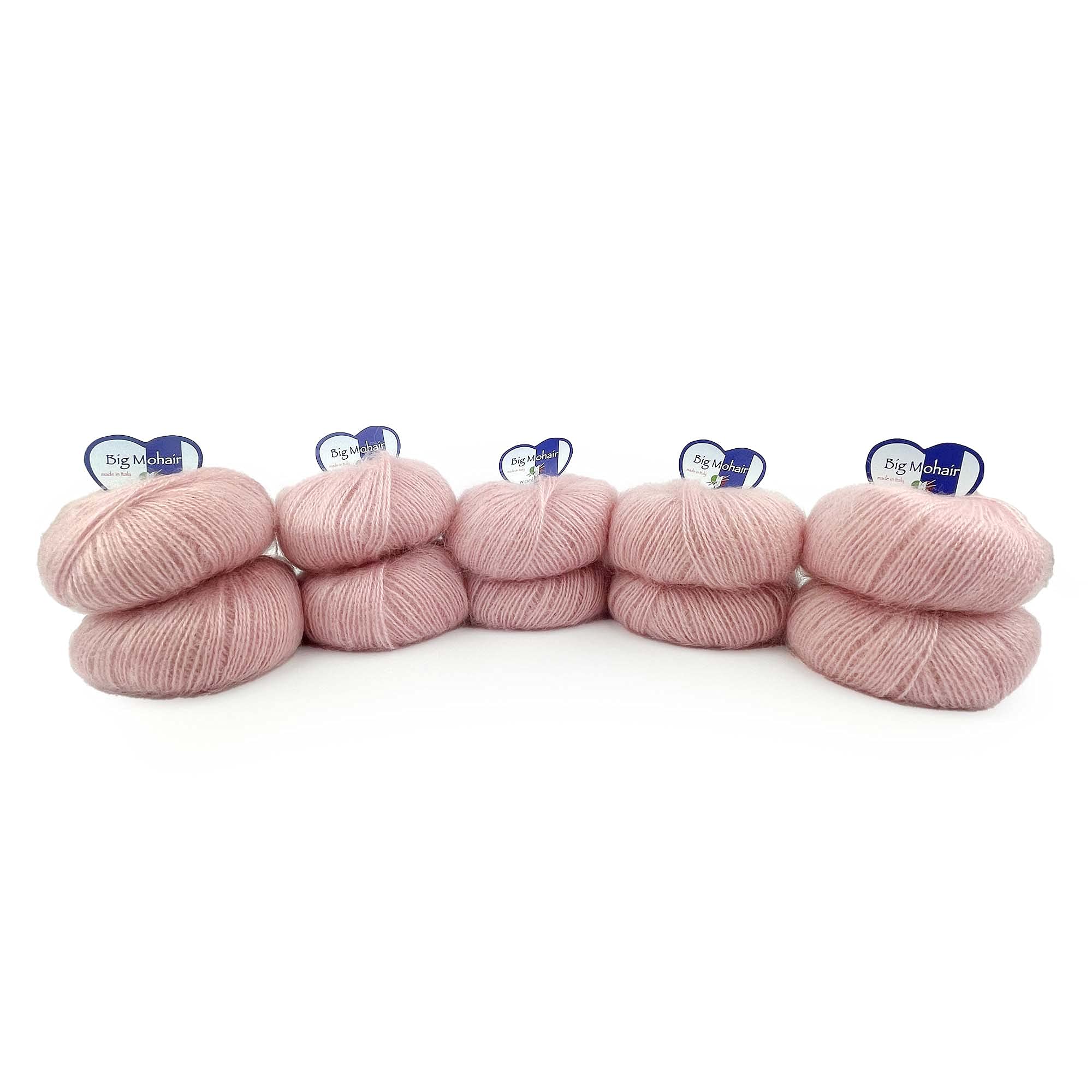 Woolove - Big Mohair - pelote de laine mixte idéale pour bébés et enfants fibre sensible aux différentes températures pour aiguilles/ crochets : 5.00/6.00 - 25 gr -Bordeaux 274