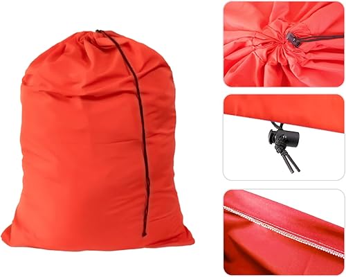 Miniatura 8 de Bolsa de lavandería extra grande para viaje con cierre de cordón, se adapta a una cesta de lavandería o canasta para dormitorio universitario y