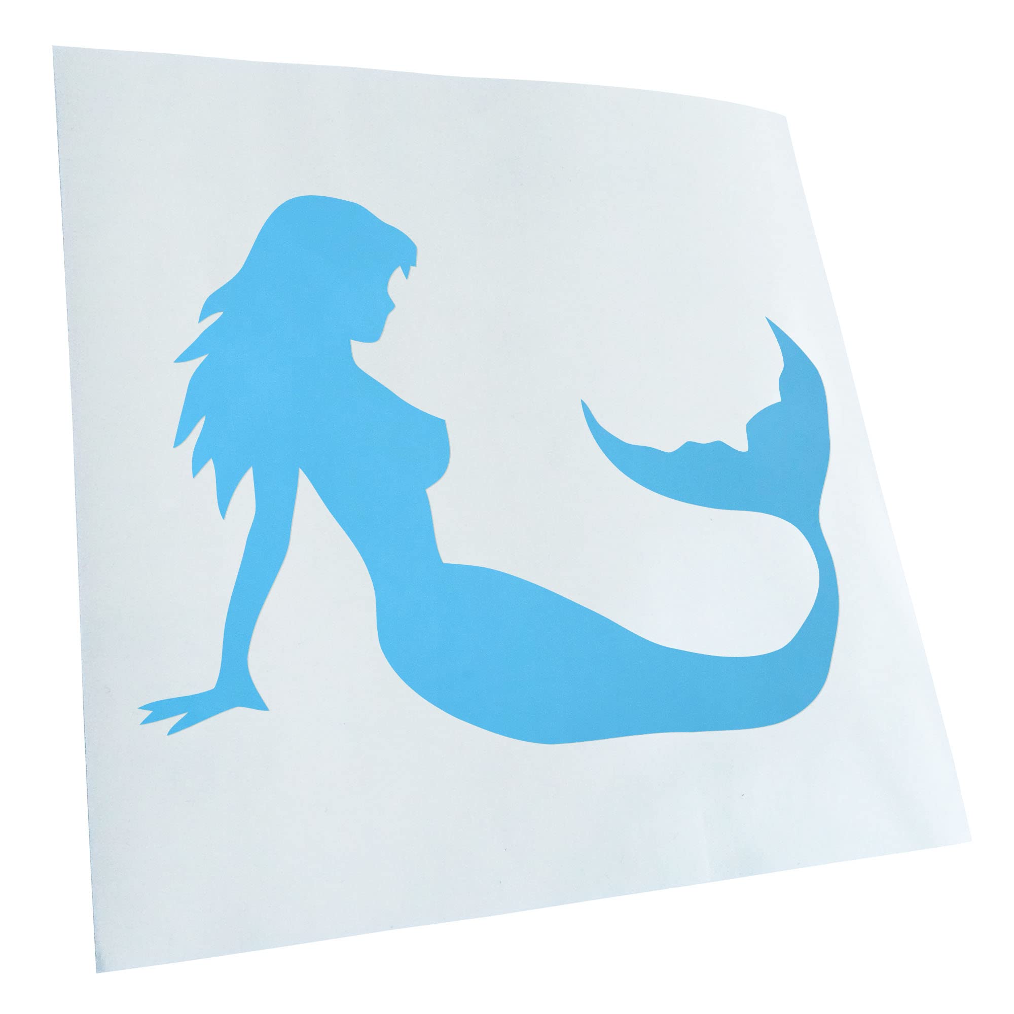 Kiwistar - Car Sticker - Light Blue - 13.5 x 10 cm Mermaid - Mermaid - Rear Window Car Sticker Weatherproof for Car Truck Moped Truck - Sticker Exterior Self-Adhesive Tuning Accessories for Windows