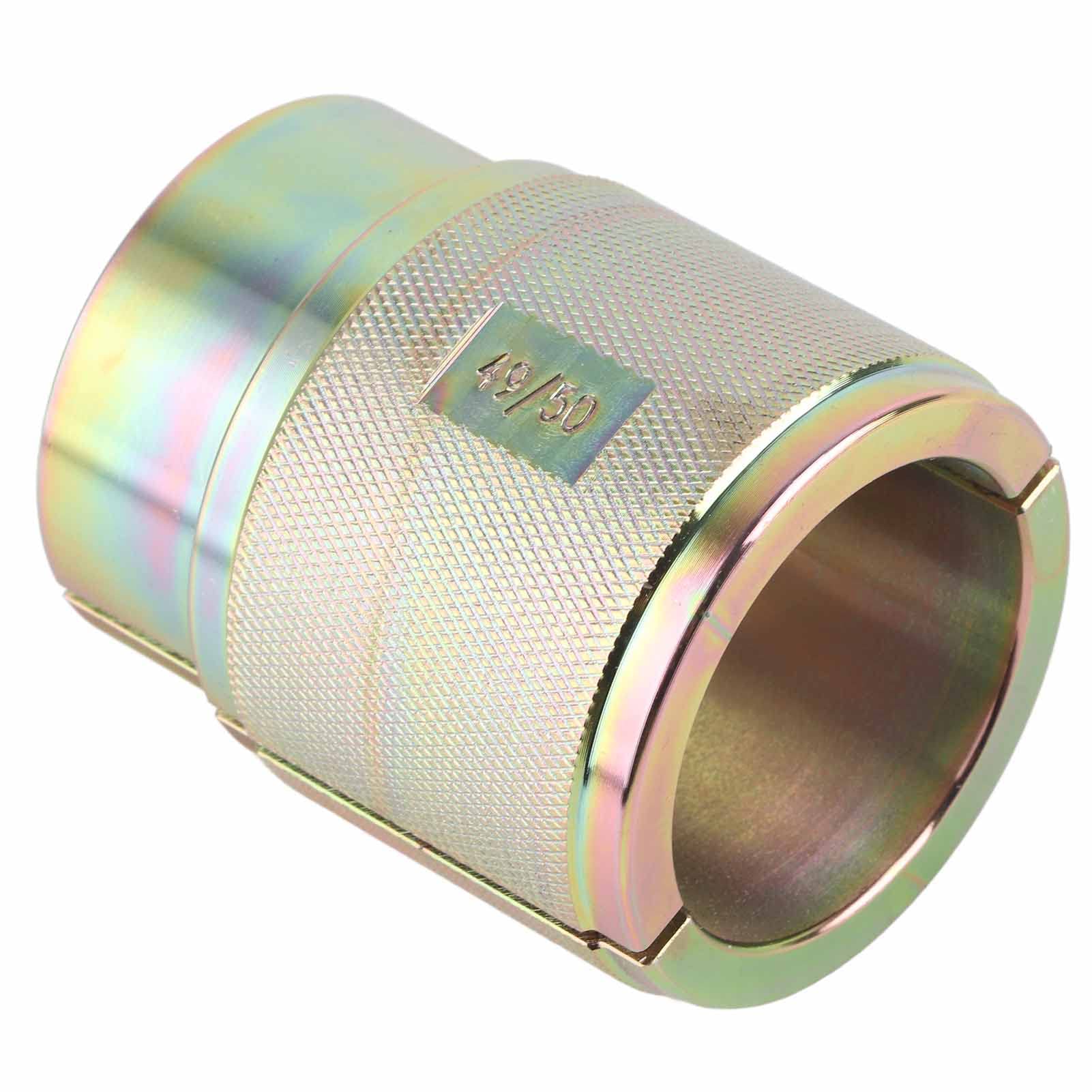 KIMISS Outil de pilote de joint de fourche de moto, outil universel en acier au carbone pour fourches inversées conventionnelles (49/50 mm)