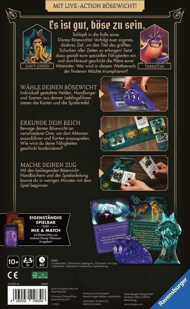 Disney Villainous: Tückische Fluten - Gesellschaftsspiel & Brettspiel ab 10 Jahre
