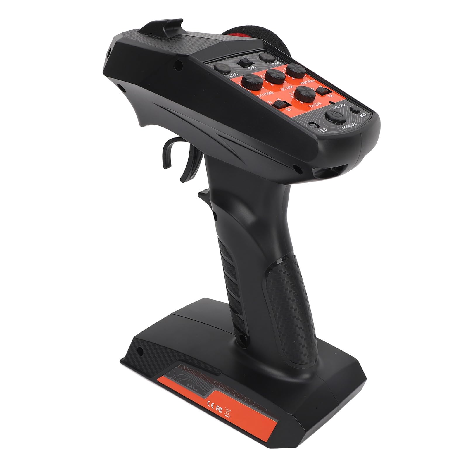 Drfeify Telecomando Radio RC, 7 Canali 2.4 GHz per Controllo Affidabile, Trasmettitore Ricevitore per Barca Auto, for Hobby Competizioni Uso Esterno Professionisti Amatori
