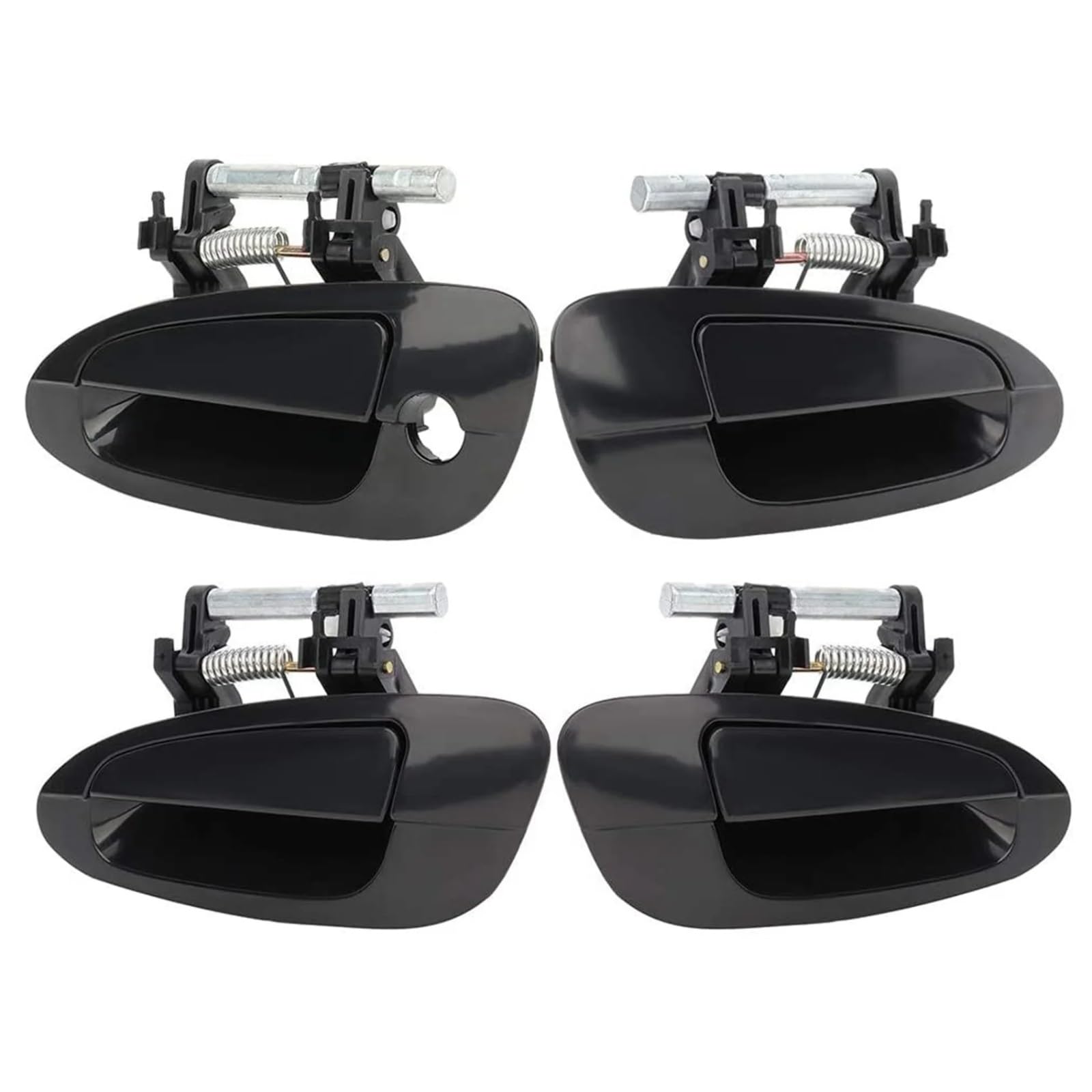 KEDFBTS Car Outer Handle Compatible with Nissan for Altima 2002 2003 2004 2005 2006 4pcs Black Outside Exterior Door Handles 806078J009 806068J009