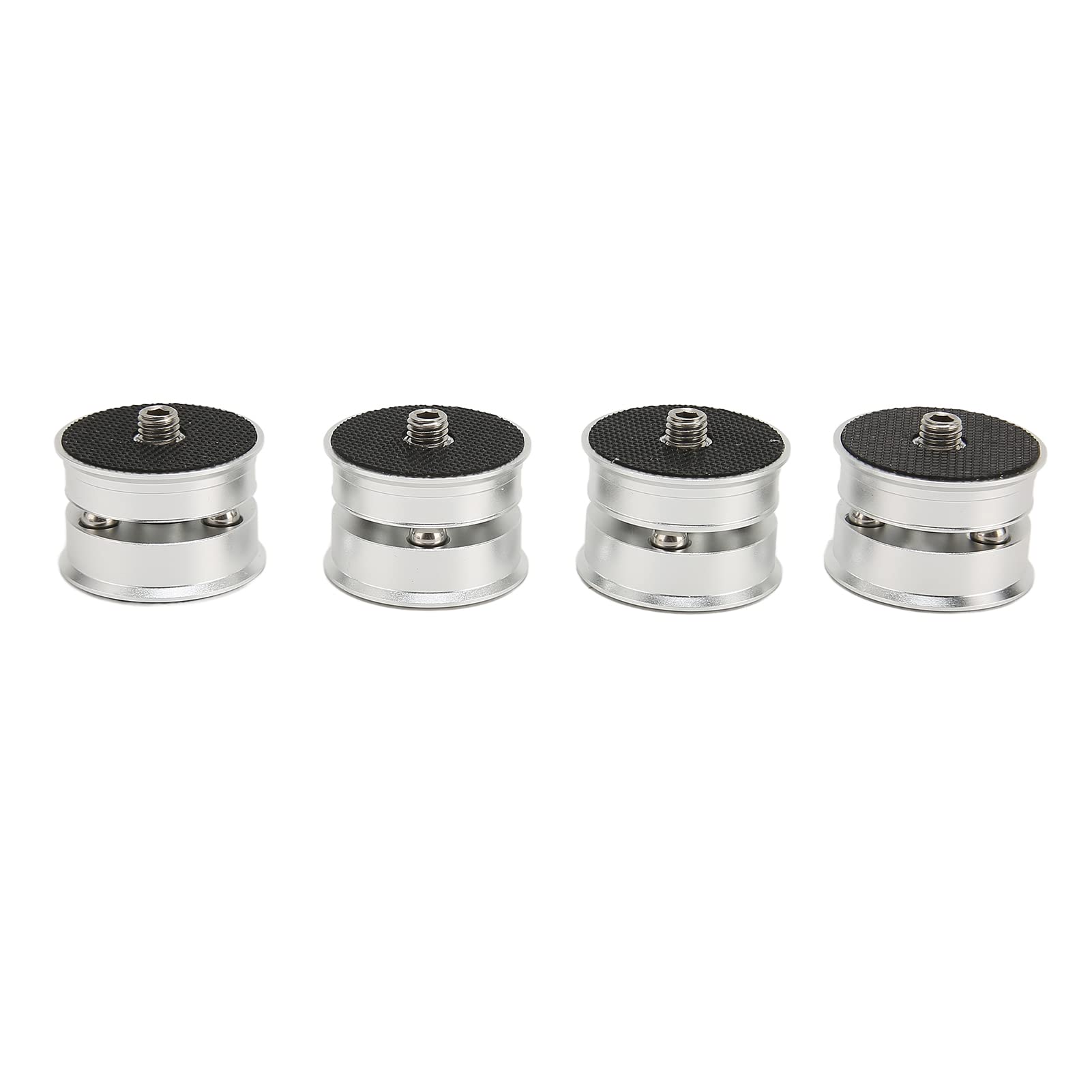 SP3924S 4 pezzi di piedini isolanti per altoparlanti, piedini isolanti in lega di alluminio per giradischi HiFi con ammortizzatore a sfera d’acciaio, adatti per amplificatori,