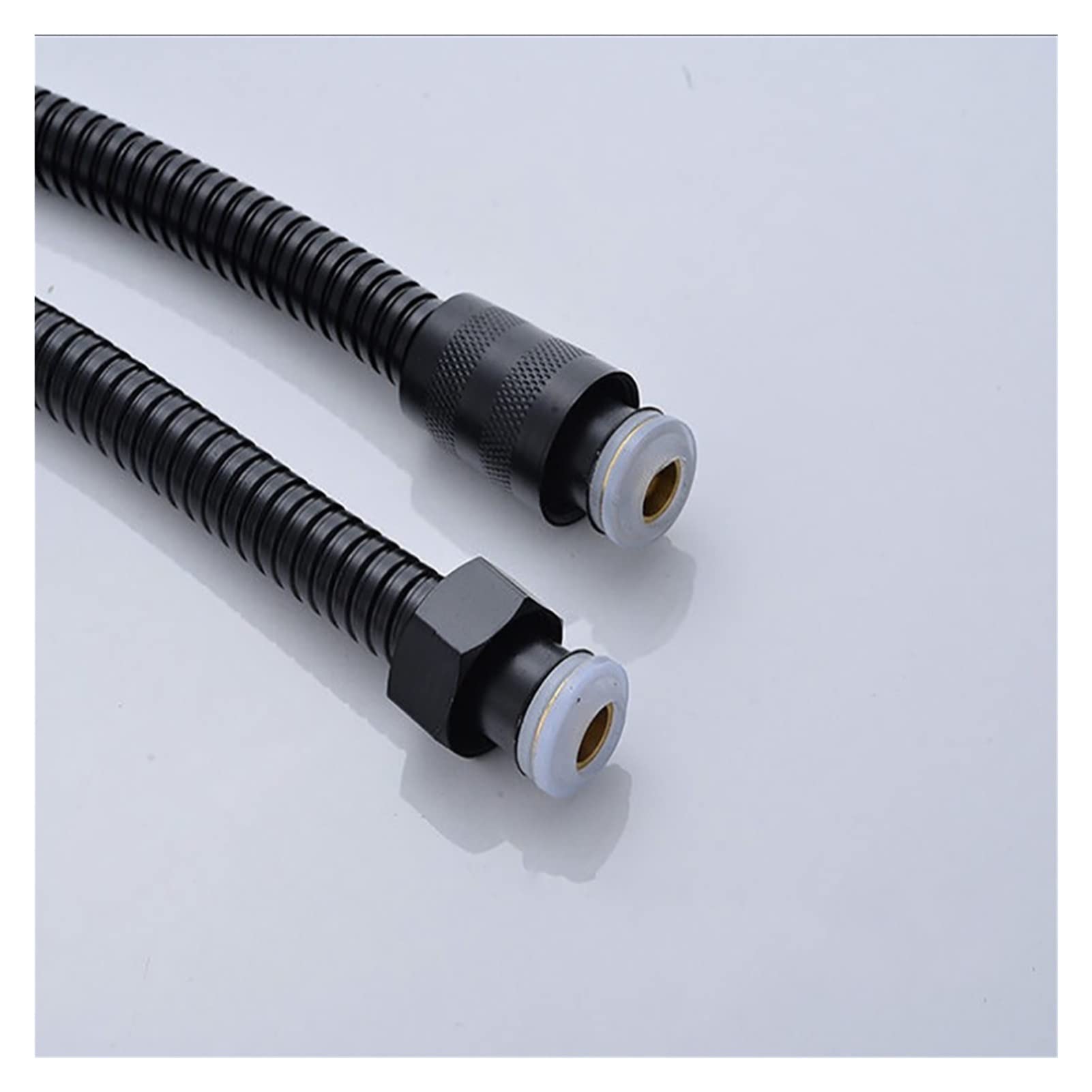 1,5/2,0 m Doppio Blocco Matt Balck SUS 304. Raccordi Neri Raccordi for Tubi di Esplosione - Tubo Flessibile for Doccia Flessibile (Length : 150cm, Specification : OD 14xID 8mm)