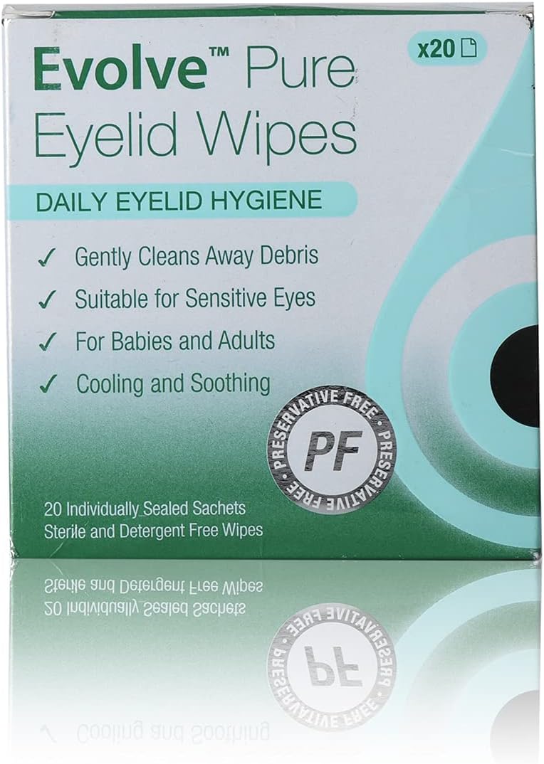 Pure Eyelid Wipes Pack of 20 Wipes