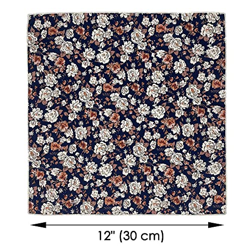 Image of Kebocis Men's Floral Pocket Square Handkerchief for Men