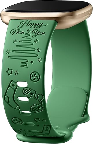 Vista 65 de Odbeai Correa compatible con correas Fitbit Versa 4/3 para mujer/Sense 2/Sense, bonita correa de repuesto suave con patrón floral bohemio para Negro