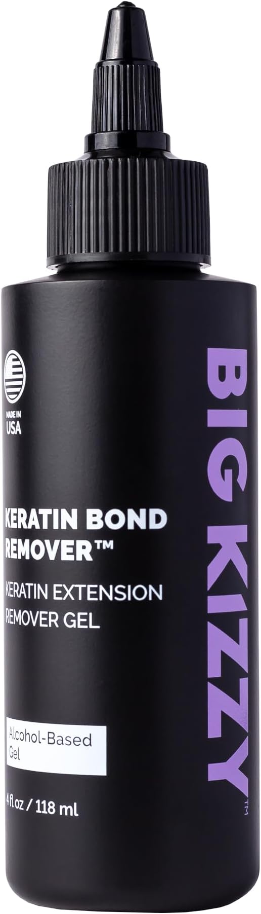 Big Kizzy Keratin Bond Remover - Gel Remover for Keratin Extensions - Gentle, Damage free Removal - 4oz